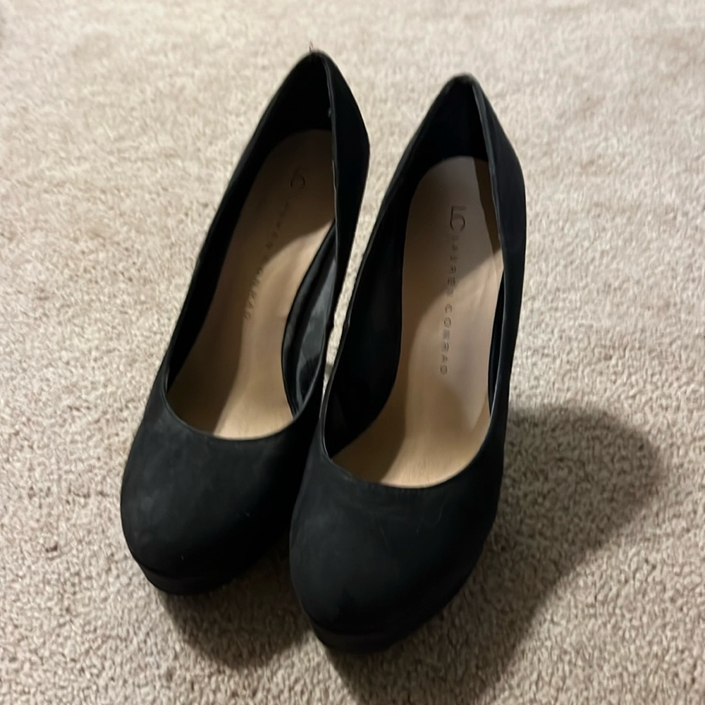 Lauren Conrad size 7.5 black platform heels